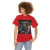 12022-1.jpg Black man warrior tshirt Cotton BLM crewneck t-shirt Mens flowers short sleeve jersey Masculine armor top