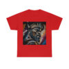 12022.jpg Black man warrior tshirt Cotton BLM crewneck t-shirt Mens flowers short sleeve jersey Masculine armor top