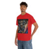 12022-4.jpg Black man warrior tshirt Cotton BLM crewneck t-shirt Mens flowers short sleeve jersey Masculine armor top