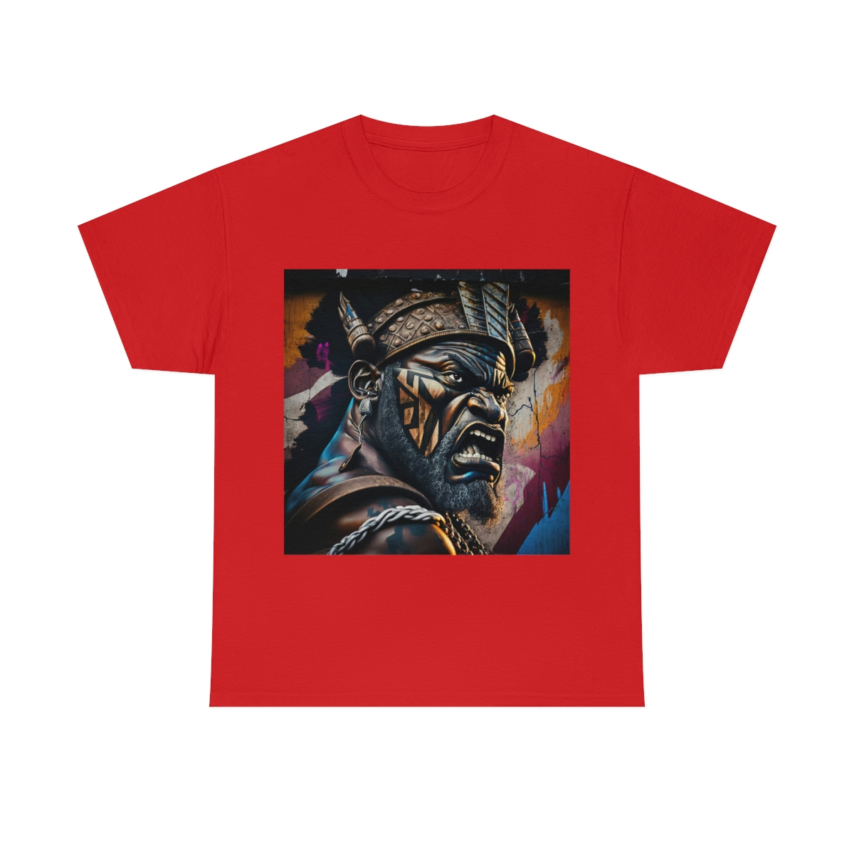 12022.jpg Black man warrior tshirt Cotton BLM crewneck t-shirt Mens flowers short sleeve jersey Masculine armor top