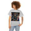 12070-1.jpg Black man warrior tshirt Cotton BLM crewneck t-shirt Mens flowers short sleeve jersey Masculine armor top