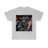 12070.jpg Black man warrior tshirt Cotton BLM crewneck t-shirt Mens flowers short sleeve jersey Masculine armor top