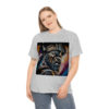 12070-2.jpg Black man warrior tshirt Cotton BLM crewneck t-shirt Mens flowers short sleeve jersey Masculine armor top