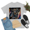 12070-6.jpg Black man warrior tshirt Cotton BLM crewneck t-shirt Mens flowers short sleeve jersey Masculine armor top