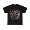 12124.jpg Black man warrior tshirt Cotton BLM crewneck t-shirt Mens flowers short sleeve jersey Masculine armor top