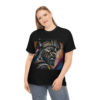 12124-2.jpg Black man warrior tshirt Cotton BLM crewneck t-shirt Mens flowers short sleeve jersey Masculine armor top