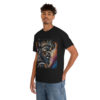 12124-4.jpg Black man warrior tshirt Cotton BLM crewneck t-shirt Mens flowers short sleeve jersey Masculine armor top