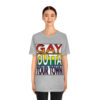 18078-10.jpg Personalized Gay Mens tshirt Queer crewneck Soft Cotton t-shirt rainbow jersey Queer unisex short sleeve top Pride colorful shirt