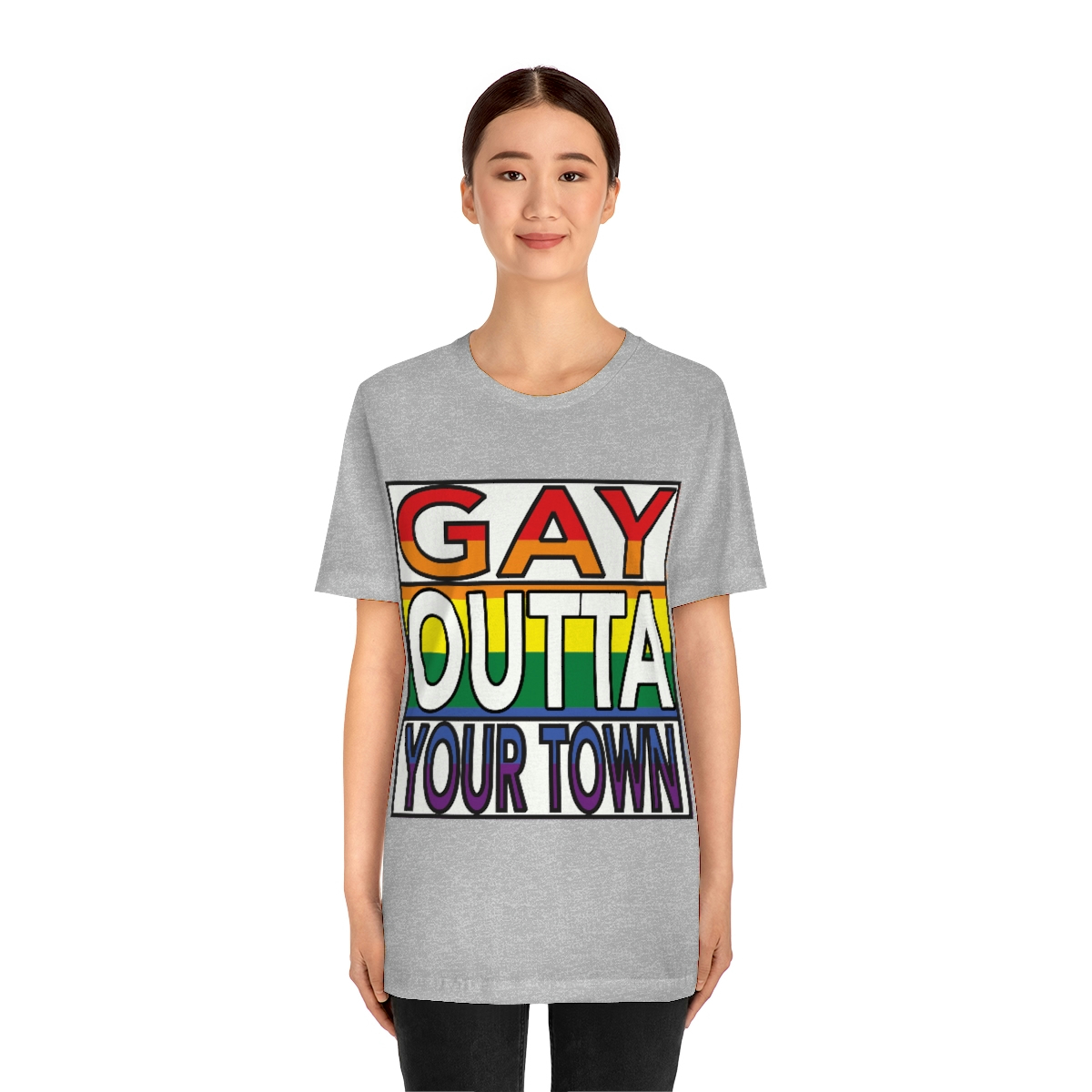 18078-10.jpg Personalized Gay Mens tshirt Queer crewneck Soft Cotton t-shirt rainbow jersey Queer unisex short sleeve top Pride colorful shirt