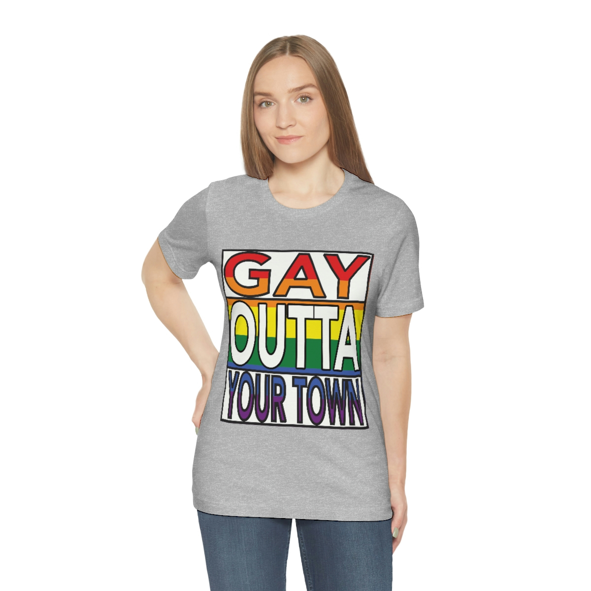 18078-12.jpg Personalized Gay Mens tshirt Queer crewneck Soft Cotton t-shirt rainbow jersey Queer unisex short sleeve top Pride colorful shirt