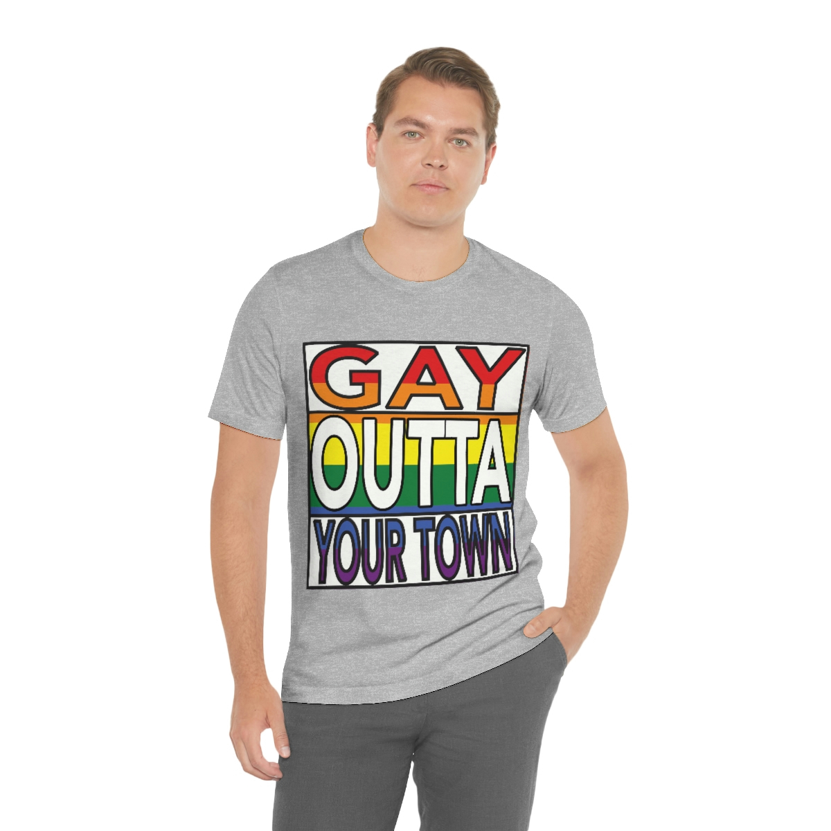 18078-13.jpg Personalized Gay Mens tshirt Queer crewneck Soft Cotton t-shirt rainbow jersey Queer unisex short sleeve top Pride colorful shirt