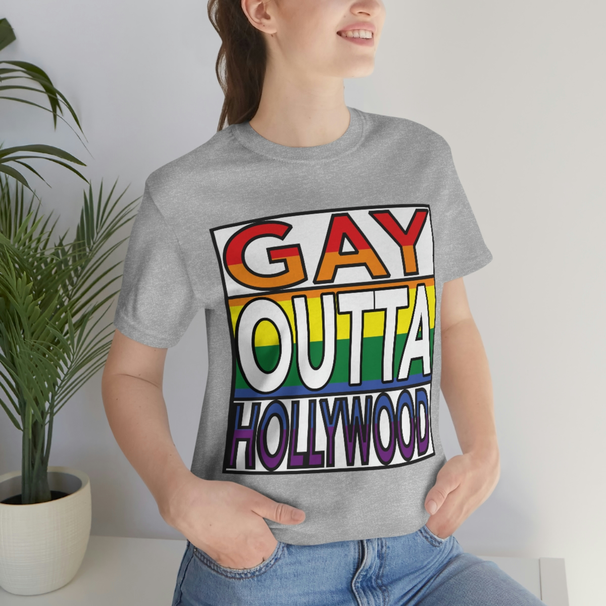 18078-5.jpg Gay Hollywood unisex short sleeve jersey