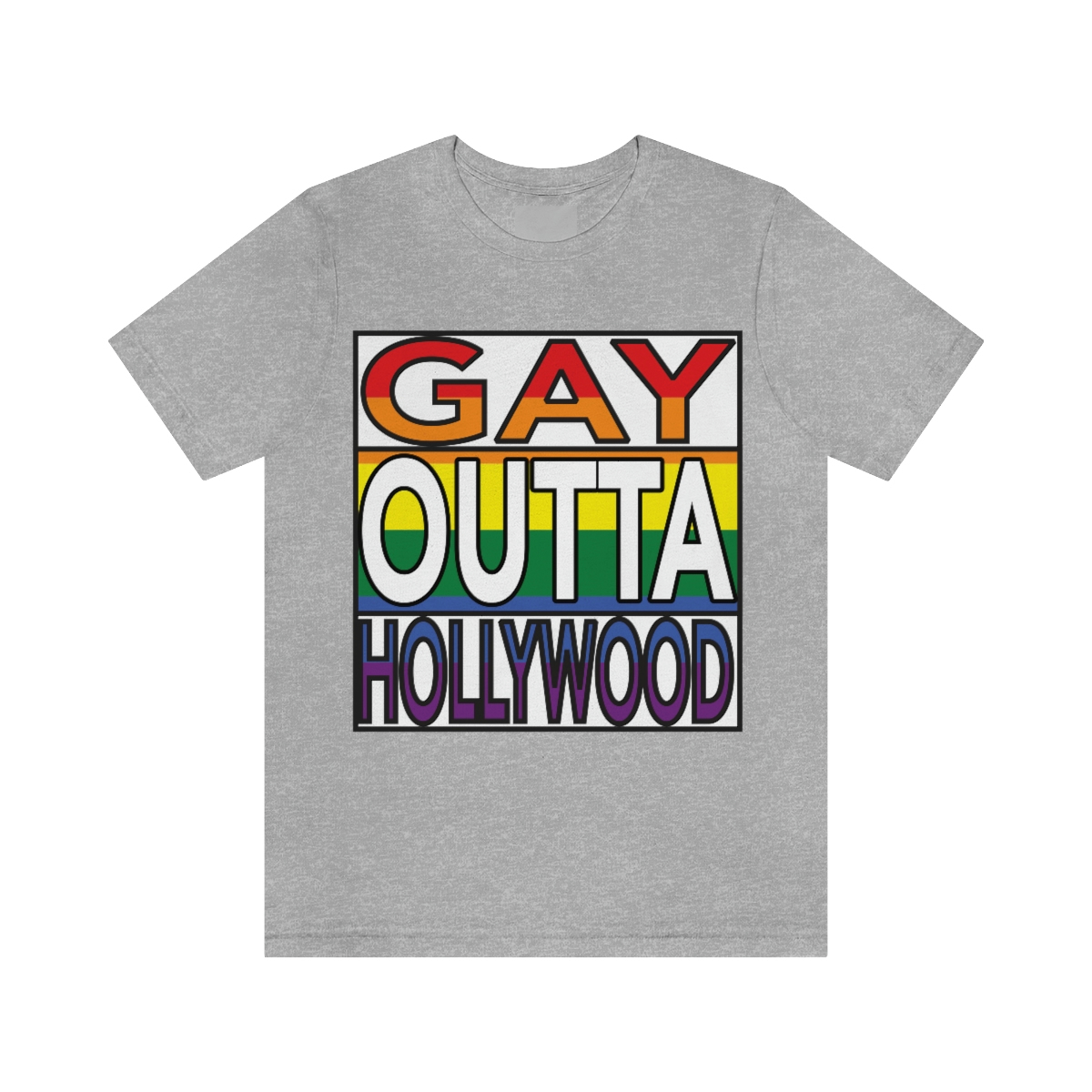 18078.jpg Gay Hollywood unisex short sleeve jersey