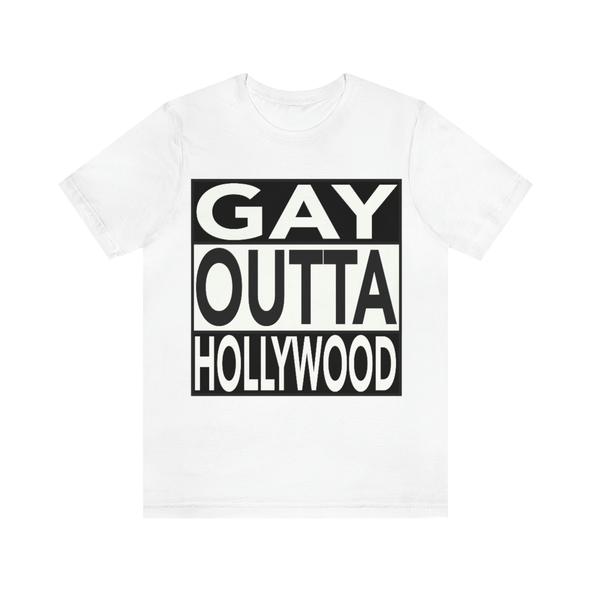 18542.jpg Gay Hollywood unisex short sleeve jersey