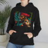 32920-5.jpg Black man warrior hoodie Cotton BLM sweatshirt Mens flowers long sleeve top Martial Arts drawstring