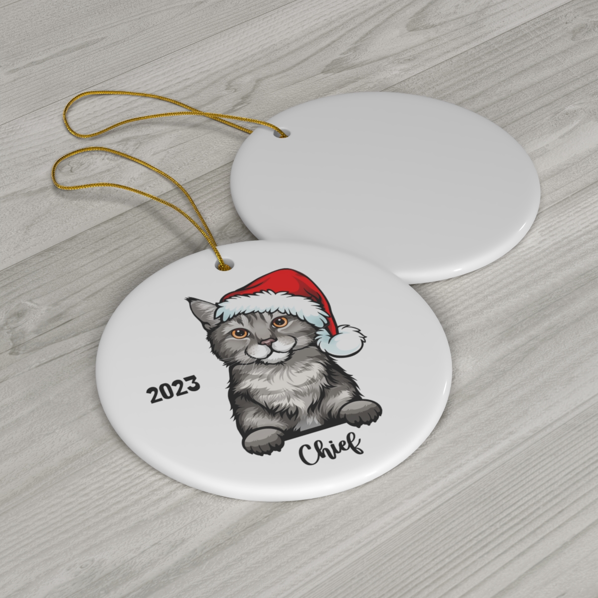 69368-102.jpg Pixiebob Cat Ceramic Ornament B