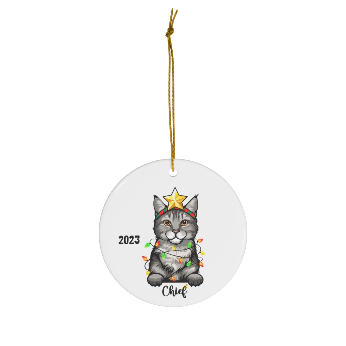 69368-104.jpg Pixiebob Cat Ceramic Ornament C
