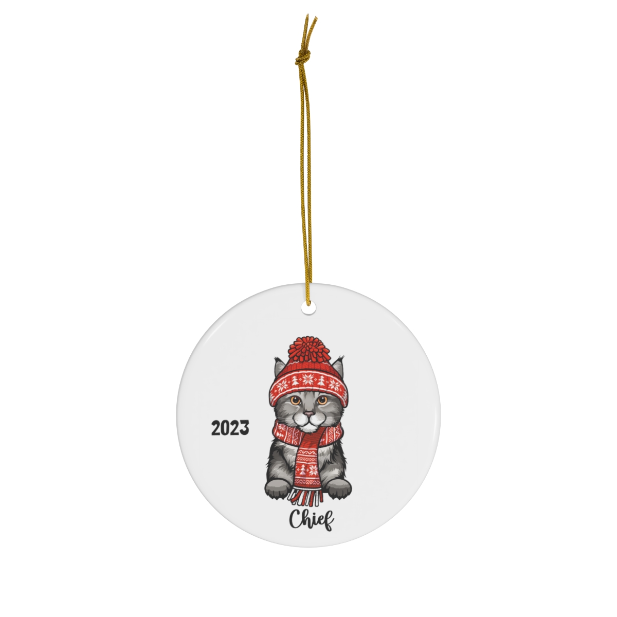 Pixiebob Cat Ceramic Ornament D