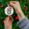 Manx Cat Ceramic Ornament B