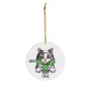 69368-112.jpg Ragamuffin Cat Ceramic Ornament A