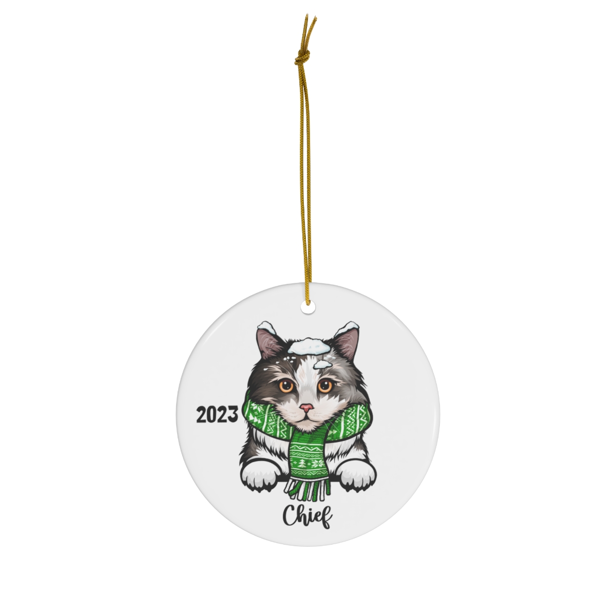 69368-112.jpg Ragamuffin Cat Ceramic Ornament A