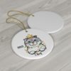 Scottish Fold Cat Ceramic Ornament C