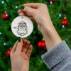 Scottish Fold Cat Ceramic Ornament C