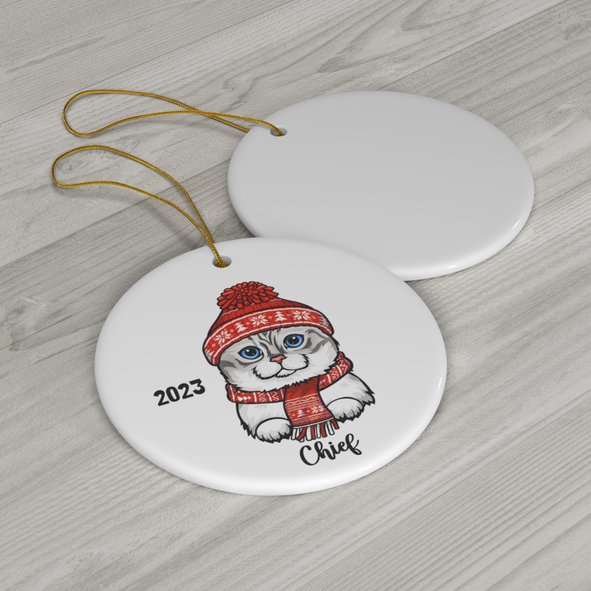 69368-158.jpg Scottish Fold Cat Ceramic Ornament D