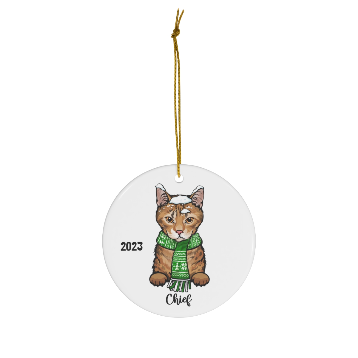 Ocicat Cat Ceramic Ornament A
