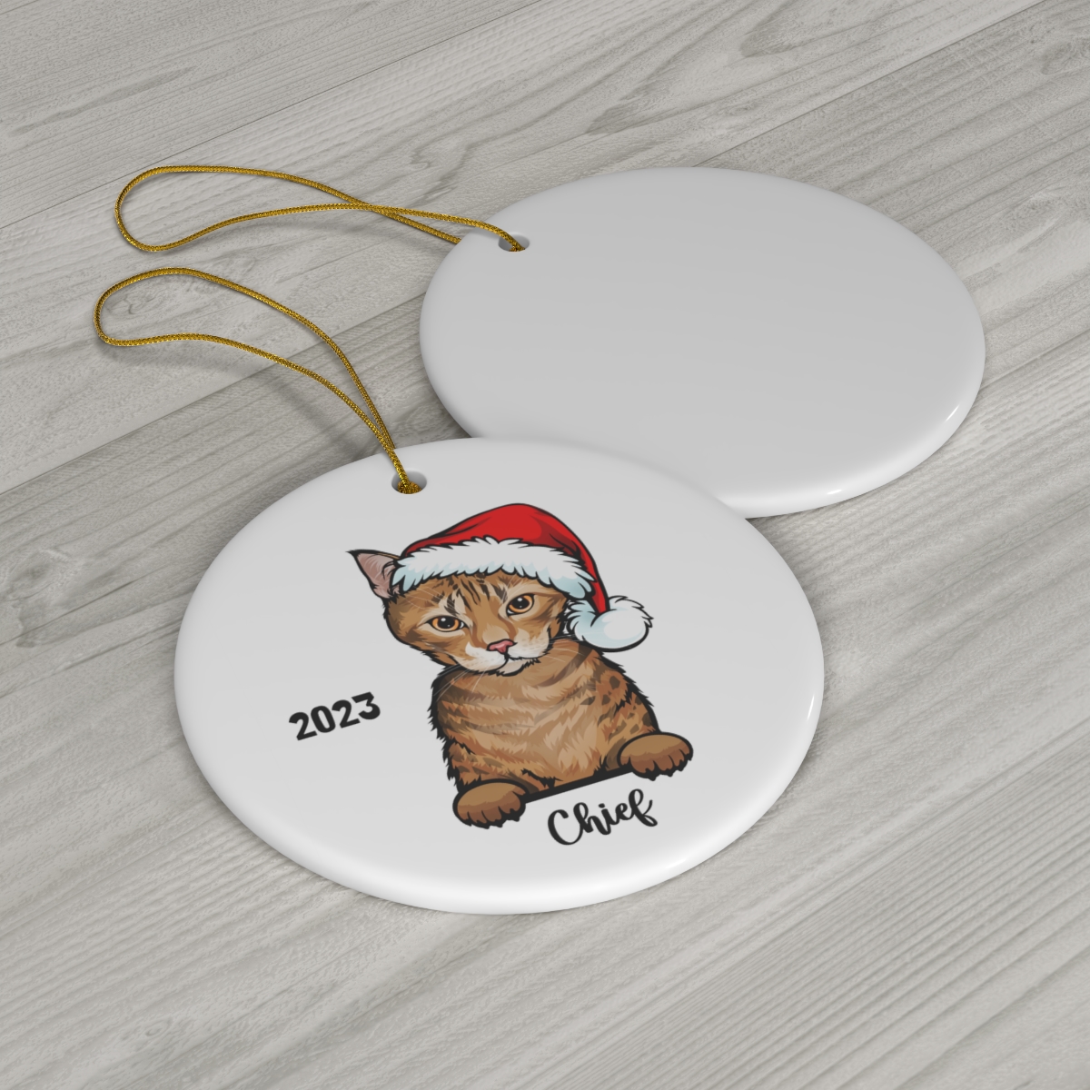 69368-54.jpg Ocicat Cat Ceramic Ornament B