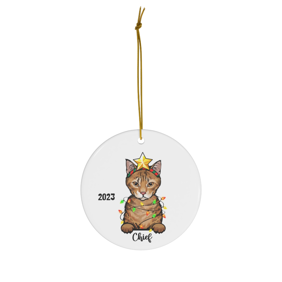 69368-56.jpg Ocicat Cat Ceramic Ornament C
