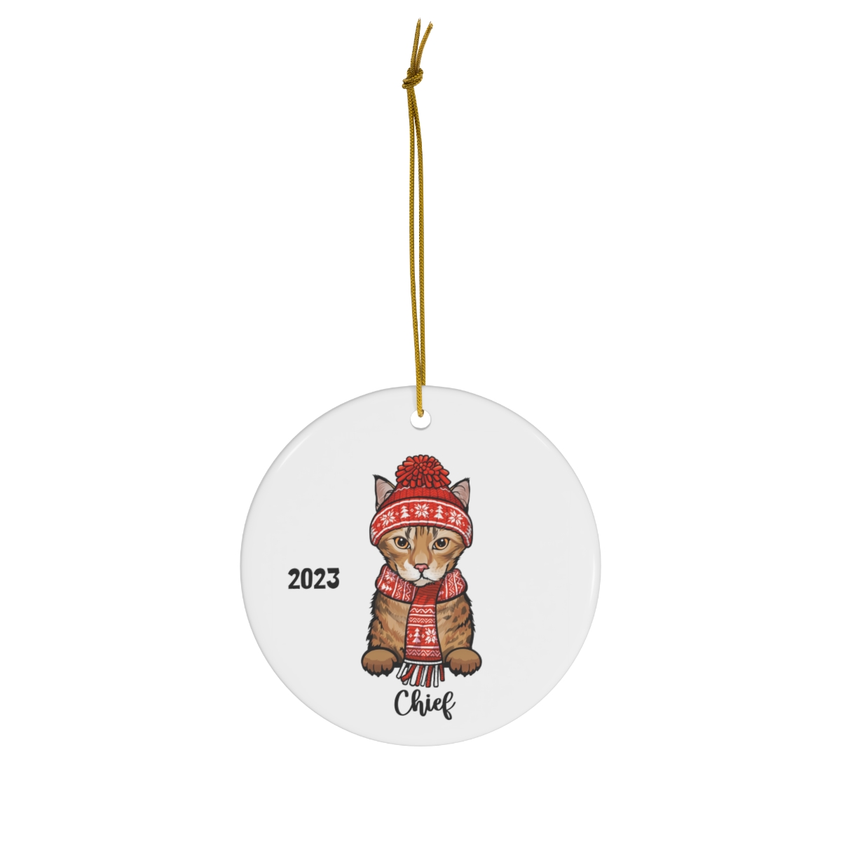69368-60.jpg Ocicat Cat Ceramic Ornament D