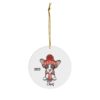 69368-76.jpg Oriental Cat Ceramic Ornament D
