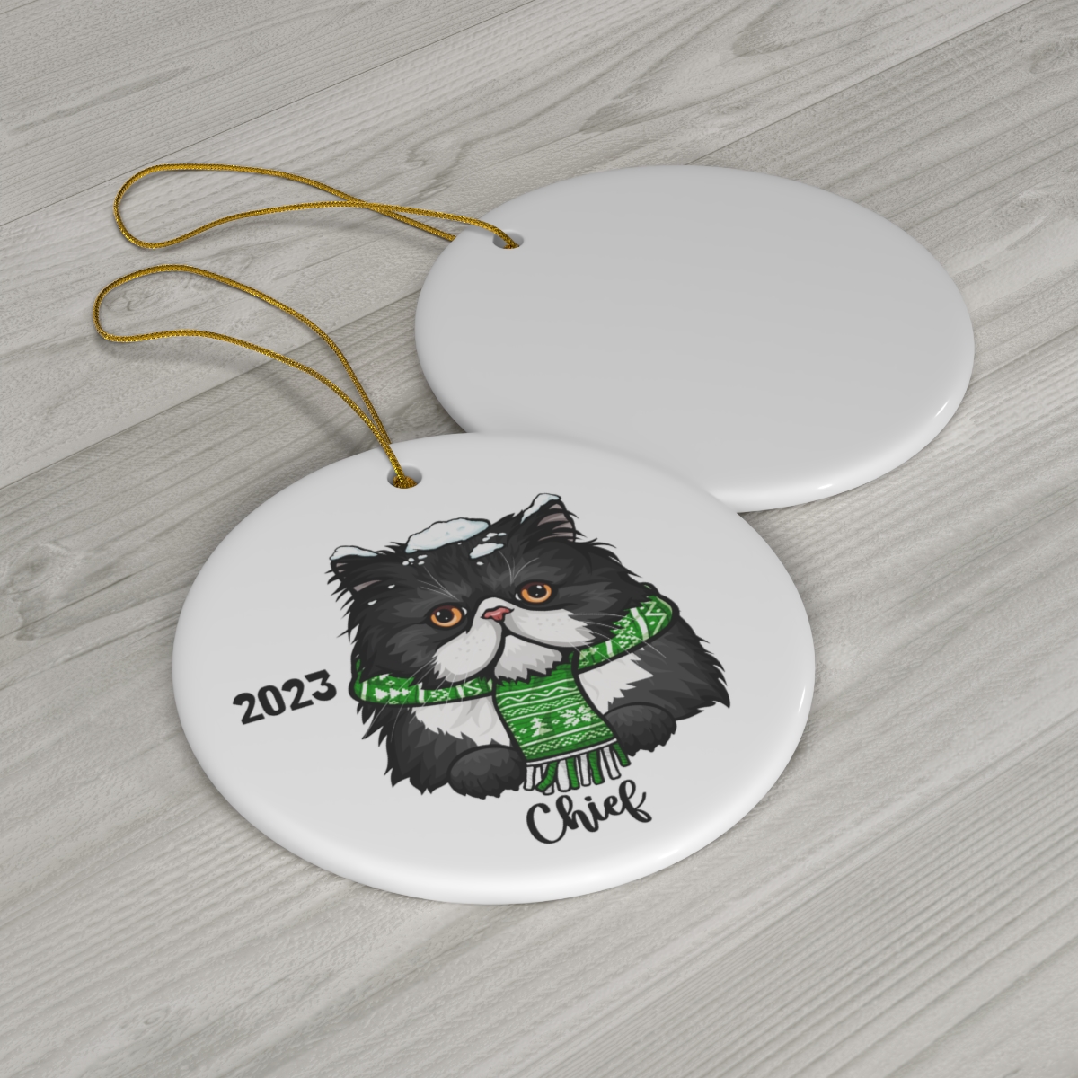 69368-82.jpg Persian Cat Ceramic Ornament A